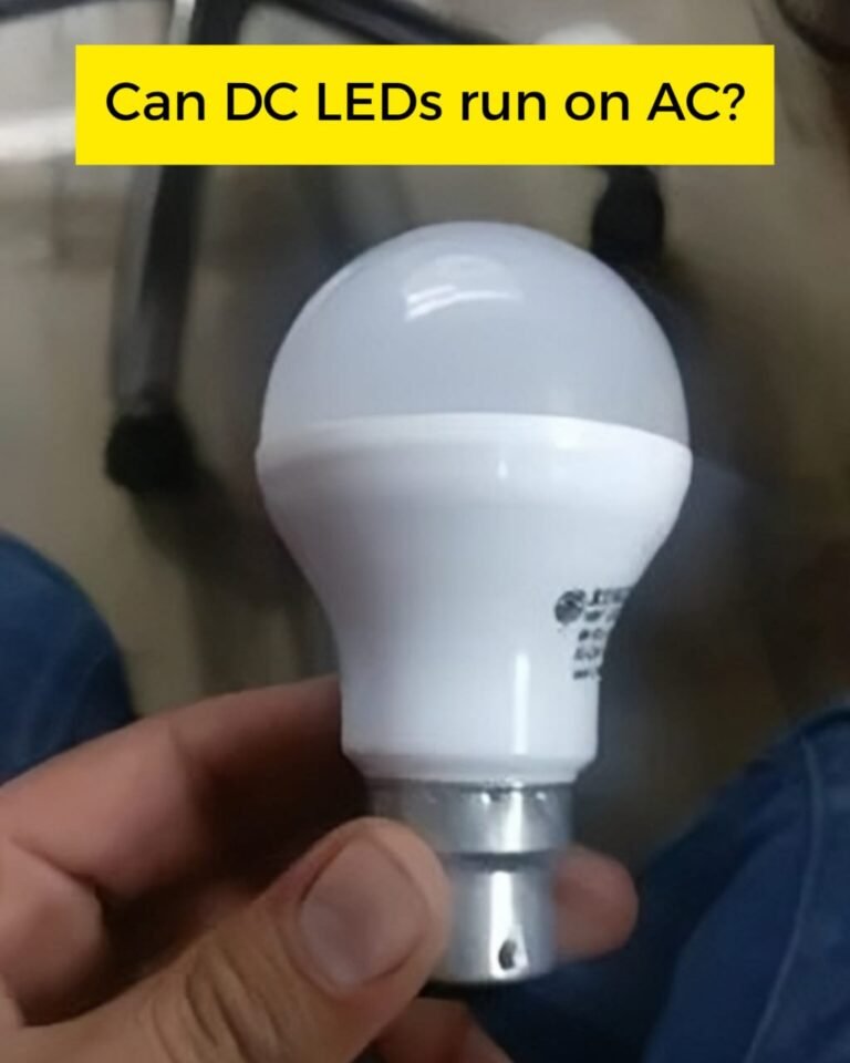 Can DC LEDs run on AC? Mechanical Engineering